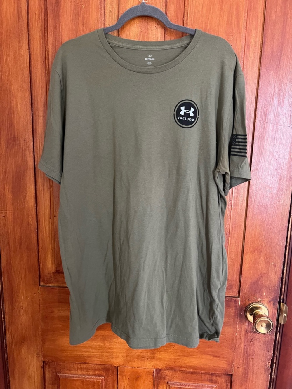 Under Armour Men’s Olive Green Short Sleeve Freedom Logo Tee